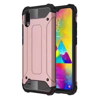 Microsonic Samsung Galaxy M10 Kılıf Rugged Armor Rose Gold