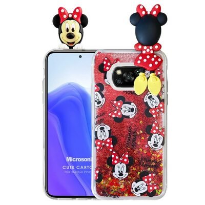 Microsonic Xiaomi Poco X3 NFC Kılıf Cute Cartoon Minnie Mouse