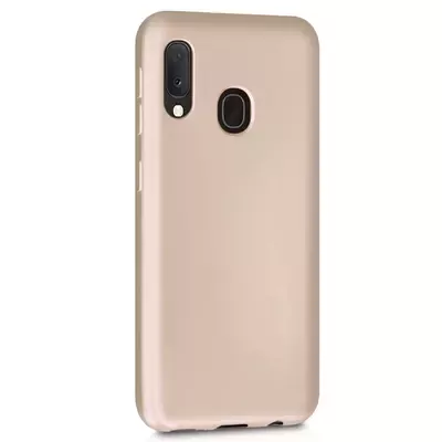 Microsonic Matte Silicone Samsung Galaxy A30 Kılıf Gold