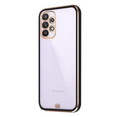 Microsonic Samsung Galaxy A72 Kılıf Laser Plated Soft Siyah