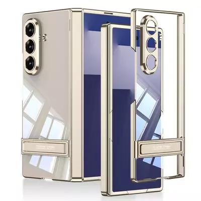 Microsonic Samsung Galaxy Z Fold 7 Kılıf Clarity Stand Gold