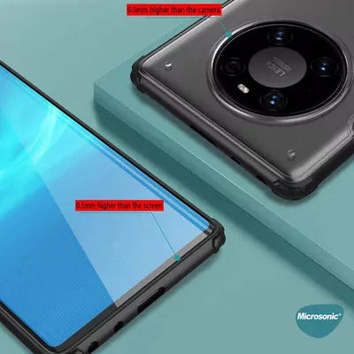 Microsonic Xiaomi Mi 14 Ultra Kılıf Frosted Frame Siyah