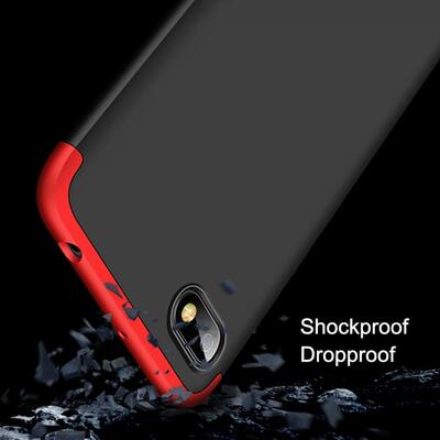 Microsonic Xiaomi Redmi 6A Kılıf Double Dip 360 Protective AYS Kırmızı