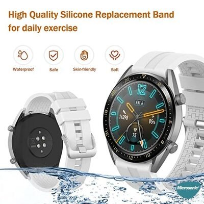 Microsonic Samsung Galaxy Watch 46mm Silicone Rapid Bands Kordon Yeşil