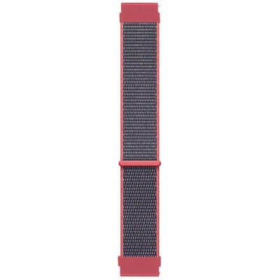 Microsonic Xiaomi Amazfit GTS Hasırlı Kordon Woven Sport Loop Koyu Pembe