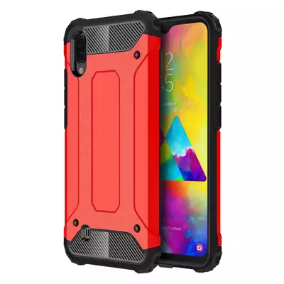 Microsonic Samsung Galaxy M10 Kılıf Rugged Armor Kırmızı