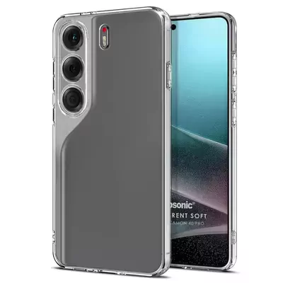 Microsonic TECNO Camon 40 Pro Kılıf Transparent Soft Şeffaf