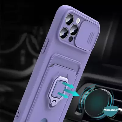 Microsonic Xiaomi Redmi Note 9 Kılıf Multifunction Silicone Kırmızı