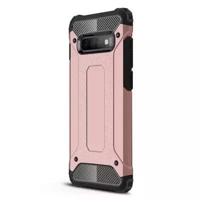 Microsonic Samsung Galaxy S10 Kılıf Rugged Armor Rose Gold