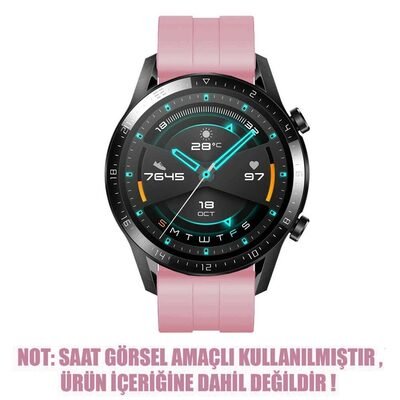 Microsonic Samsung Galaxy Watch 46mm Silicone Rapid Bands Kordon Rose Gold