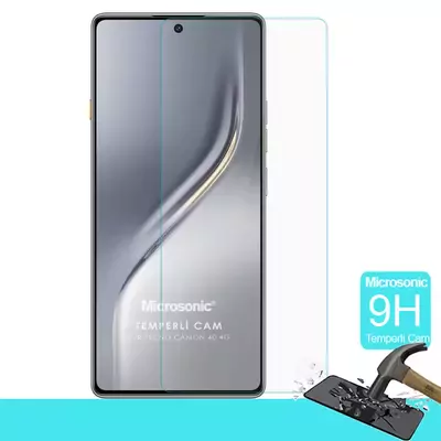 Microsonic TECNO Camon 40 4G Tempered Glass Cam Ekran Koruyucu