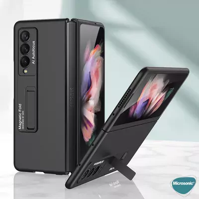 Microsonic Samsung Galaxy Z Fold 3 Kılıf Magnetic Bracket Siyah