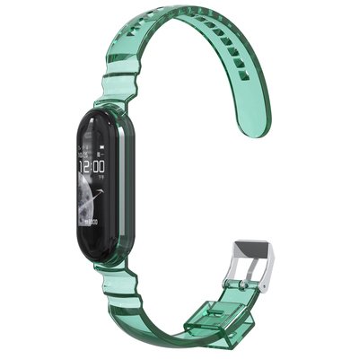 Microsonic Xiaomi Mi Band 6 Transparent Clear Band Kordon Yeşil