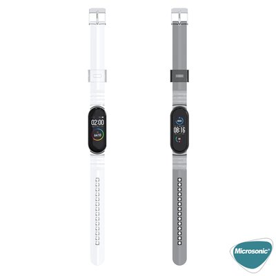 Microsonic Xiaomi Mi Band 6 Transparent Clear Band Kordon Yeşil