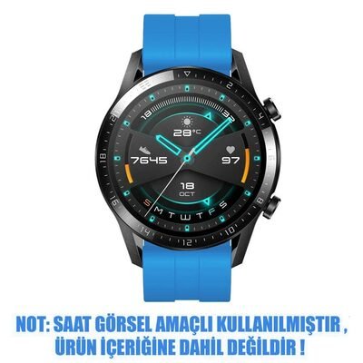 Microsonic Samsung Galaxy Watch 46mm Silicone Rapid Bands Kordon Mavi