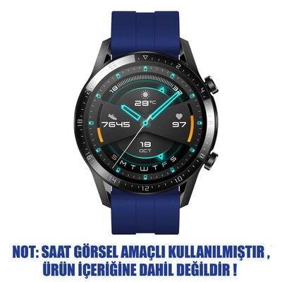 Microsonic Samsung Galaxy Watch 46mm Silicone Rapid Bands Kordon Lacivert