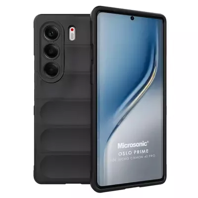 Microsonic TECNO Camon 40 Pro Kılıf Oslo Prime Siyah