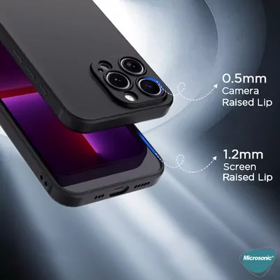 Microsonic Apple iPhone 17 Kılıf Kamera Korumalı Siyah