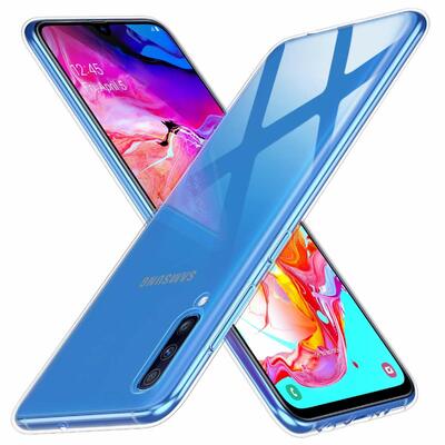 Microsonic Samsung Galaxy A70 Kılıf Transparent Soft Beyaz