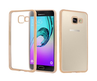 CaseUp Samsung Galaxy A3 2016 Lazer Kesim Silikon Kılıf Gold