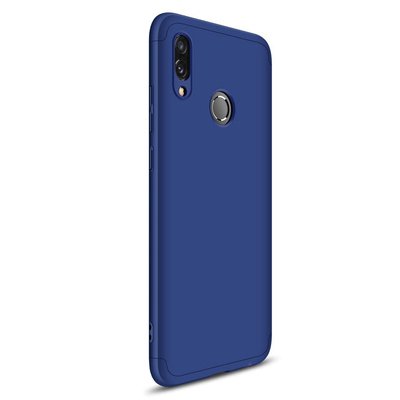 Microsonic Huawei Honor 8C Kılıf Double Dip 360 Protective AYS Lacivert