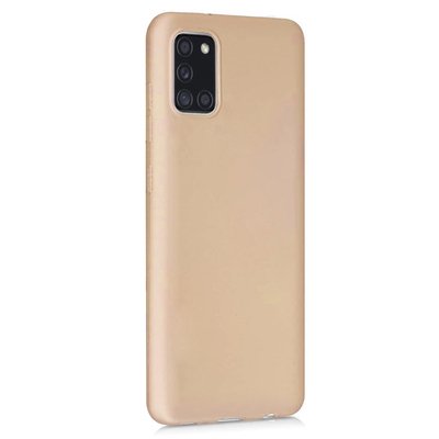 Microsonic Samsung Galaxy A31 Kılıf Matte Silicone Gold