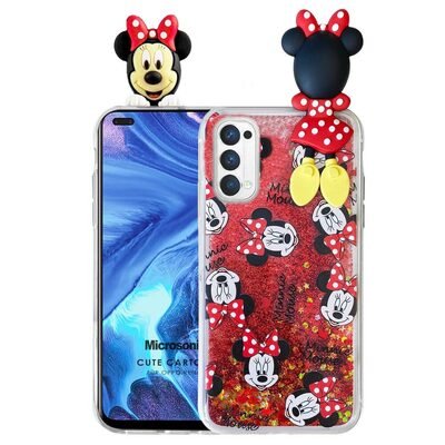 Microsonic Oppo Reno 4 Kılıf Cute Cartoon Minnie Mouse