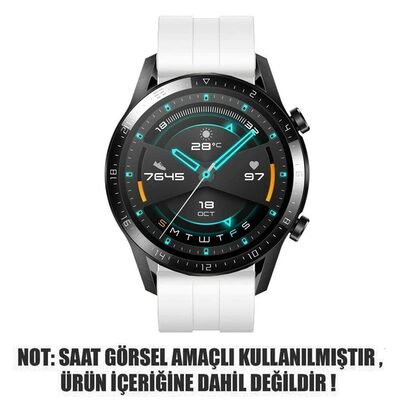 Microsonic Samsung Galaxy Watch 46mm Silicone Rapid Bands Kordon Beyaz