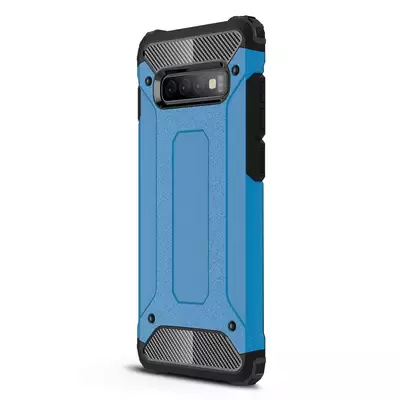 Microsonic Samsung Galaxy S10 Plus Kılıf Rugged Armor Mavi