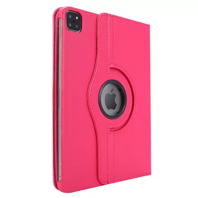 Microsonic Apple iPad Pro 13 2024 Kılıf (A2925-A2926) 360 Rotating Stand Deri Pembe