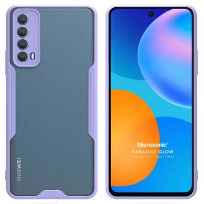 Microsonic Huawei P Smart 2021 Kılıf Paradise Glow Lila