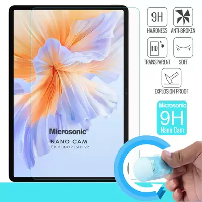 Microsonic Honor Pad V9 Nano Glass Cam Ekran Koruyucu