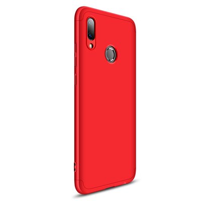 Microsonic Huawei Y7 2019 Kılıf Double Dip 360 Protective AYS Kırmızı