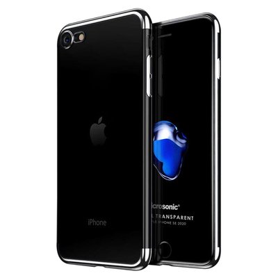 Microsonic Apple iPhone SE 2020 Kılıf Skyfall Transparent Clear Gümüş