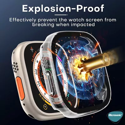 Microsonic Apple Watch Ultra 3 Kılıf Matte Premium WatchBand Gold