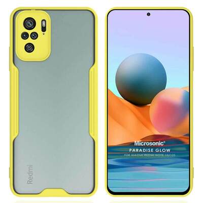 Microsonic Xiaomi Redmi Note 10S Kılıf Paradise Glow Sarı