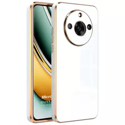 Microsonic Realme 11 Pro Kılıf Olive Plated Beyaz