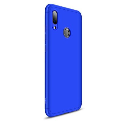 Microsonic Huawei Y7 2019 Kılıf Double Dip 360 Protective AYS Mavi