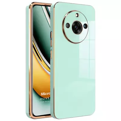 Microsonic Realme 11 Pro+ Kılıf Olive Plated Yeşil