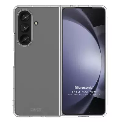 Microsonic Samsung Galaxy Z Fold 7 Kılıf Shell Platinum Şeffaf