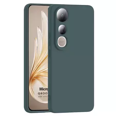 Microsonic Vivo V50 Lite 5G Kılıf Groovy Soft Koyu Yeşil
