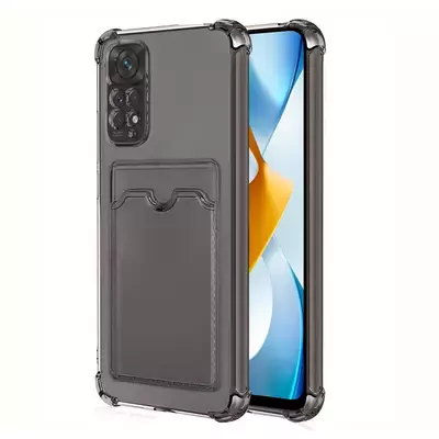 Microsonic Xiaomi Redmi Note 12 Pro 4G Card Slot Shock Kılıf Füme