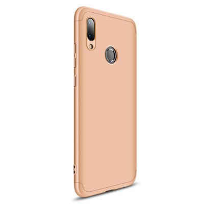 Microsonic Huawei Y7 2019 Kılıf Double Dip 360 Protective AYS Gold