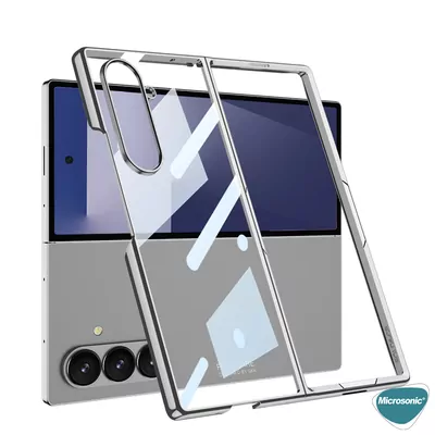 Microsonic Samsung Galaxy Z Fold 7 Kılıf Shell Platinum Gümüş