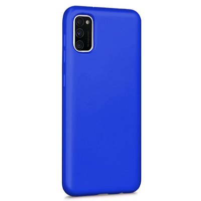 Microsonic Samsung Galaxy A41 Kılıf Matte Silicone Mavi