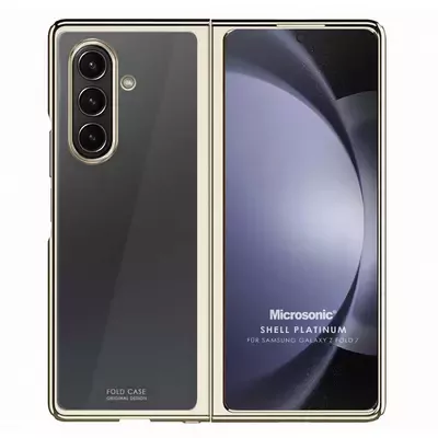 Microsonic Samsung Galaxy Z Fold 7 Kılıf Shell Platinum Gold