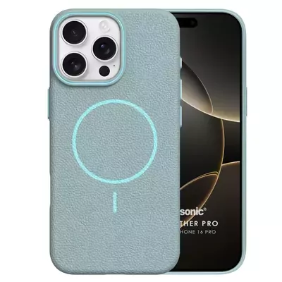 Microsonic Apple iPhone 16 Pro Kılıf MagLeather Pro Mavi