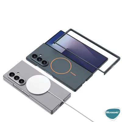 Microsonic Samsung Galaxy Z Fold 7 Kılıf Shape Hard MagSafe Bej