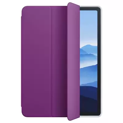 Microsonic Apple iPad Air 5.Nesil 2022 Kılıf (A2588-A2589-A2591) Slim Translucent Back Smart Cover Mor