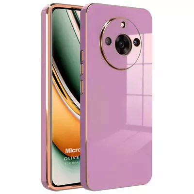 Microsonic Realme 11 Pro+ Kılıf Olive Plated Lila